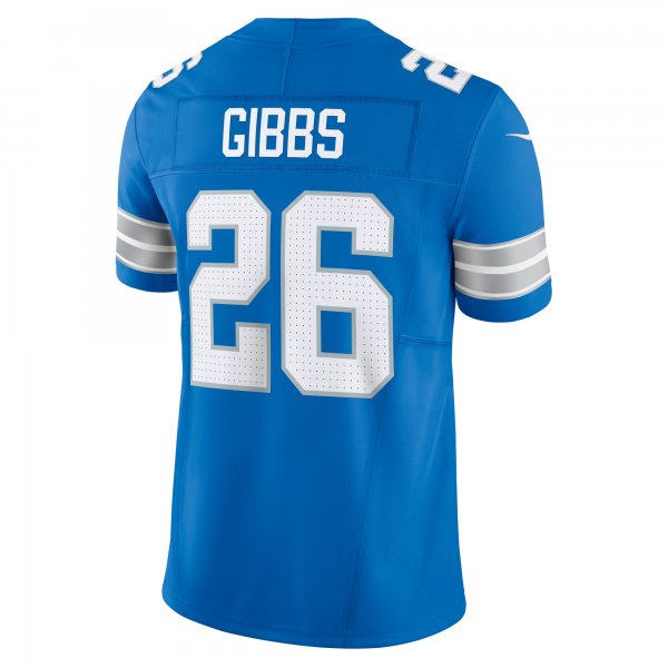 Men's Detroit Lions Jahmyr Gibbs Nike Blue Vapor F.U.S.E. Limited Jersey