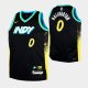 Youth Indiana Pacers #0 Tyrese Haliburton City Edition 2023-24 Jersey - Black