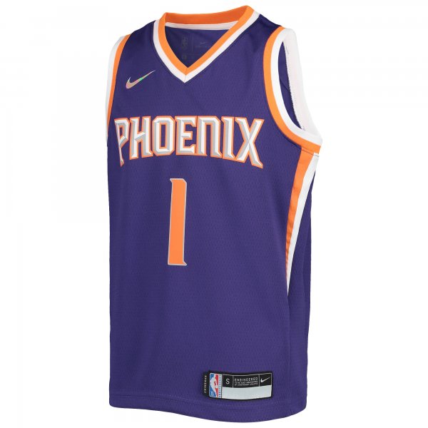 Youth Phoenix Suns Devin Booker Nike Purple 2021/22 Diamond Swingman Jersey - Icon Edition