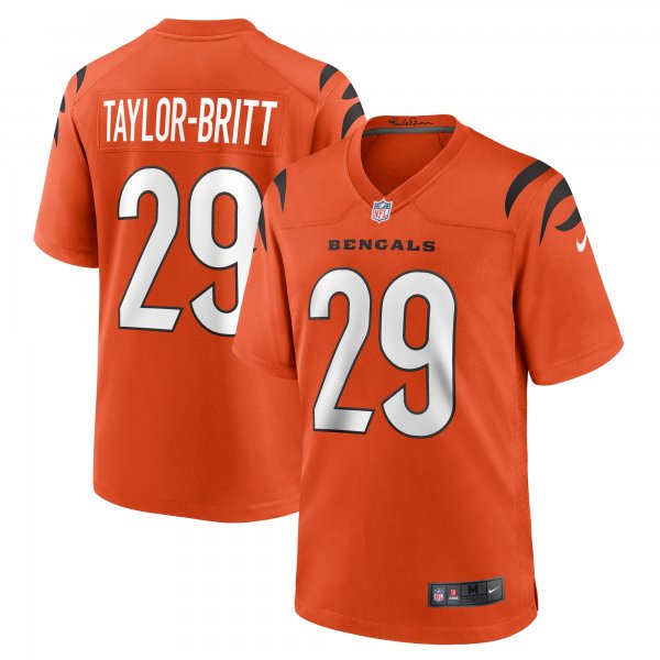 Men's Cincinnati Bengals Cam Taylor-Britt Nike  Orange Alternate Game Jersey