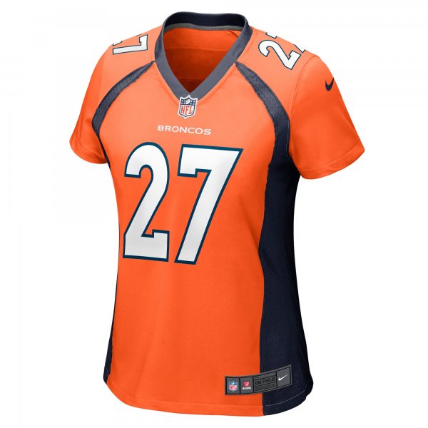 Women's Denver Broncos Damarri Mathis Nike Orange Game Player Jersey