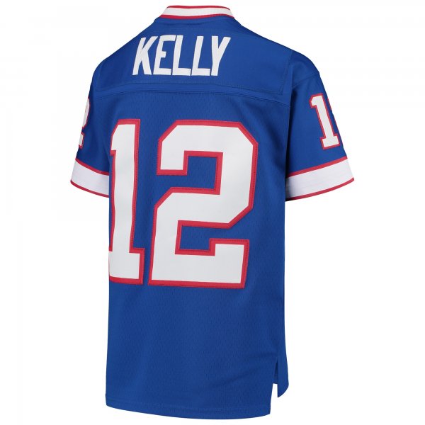 Youth Buffalo Bills Jim Kelly Mitchell & Ness Royal 1990 Legacy Retired Player Jersey