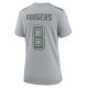 Women's New York Jets Aaron Rodgers Nike Heather Gray Atmosphere Fashion Game Jersey