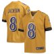 Youth Baltimore Ravens Lamar Jackson Nike Gold Inverted Game Jersey