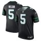 Men's New York Jets Garrett Wilson Nike Legacy Black Alternate Legend Jersey