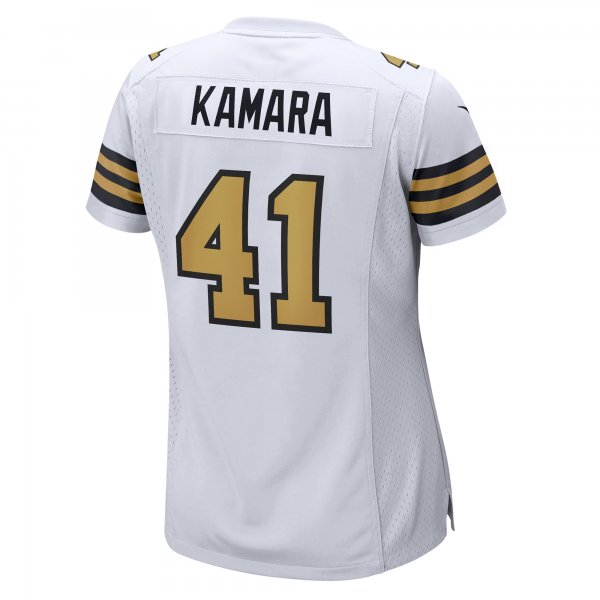 Women's New Orleans Saints Alvin Kamara Nike  White Alternate Game Jersey