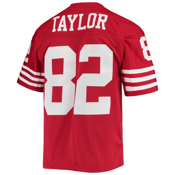 Men's San Francisco 49ers John Taylor Mitchell & Ness Scarlet Legacy Replica Jersey