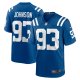 Men's Indianapolis Colts Eric Johnson Nike Royal Player Game Jersey