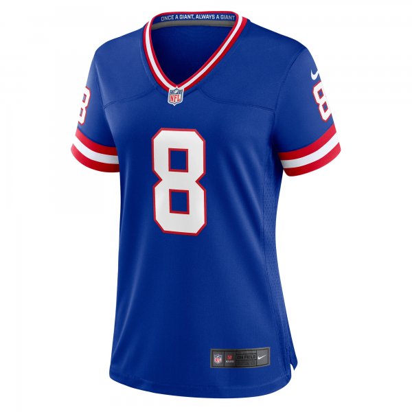 Women's New York Giants Daniel Jones Nike Royal Player Jersey