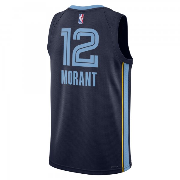 Unisex Memphis Grizzlies Ja Morant Nike Navy Swingman Jersey - Icon Edition