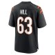 Men's Cincinnati Bengals Trey Hill Nike Black Game Jersey