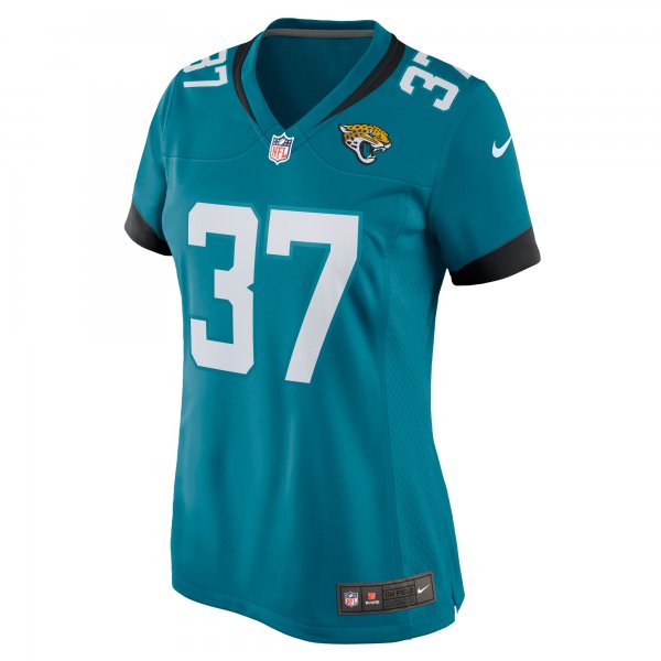 Women's Jacksonville Jaguars Tre Herndon Nike Teal Nike Game Jersey