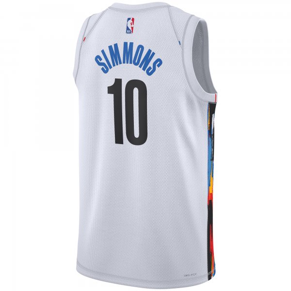 Unisex Brooklyn Nets Ben Simmons Nike White 2022/23 Swingman Jersey - City Edition