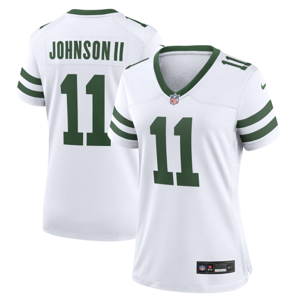 Women's New York Jets Jermaine Johnson II Nike Spotlight White Alternate Game Jersey